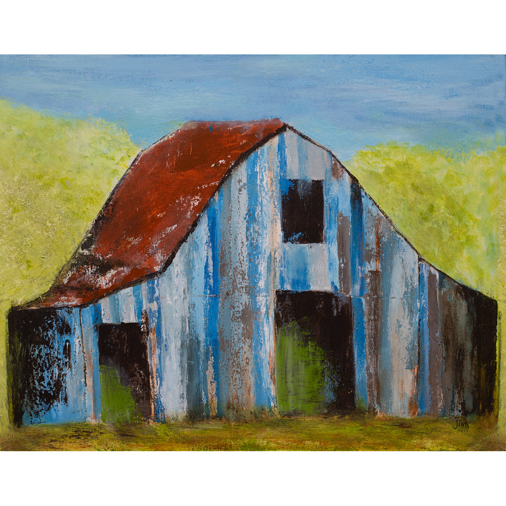 Blue Farrow Barn II - Original